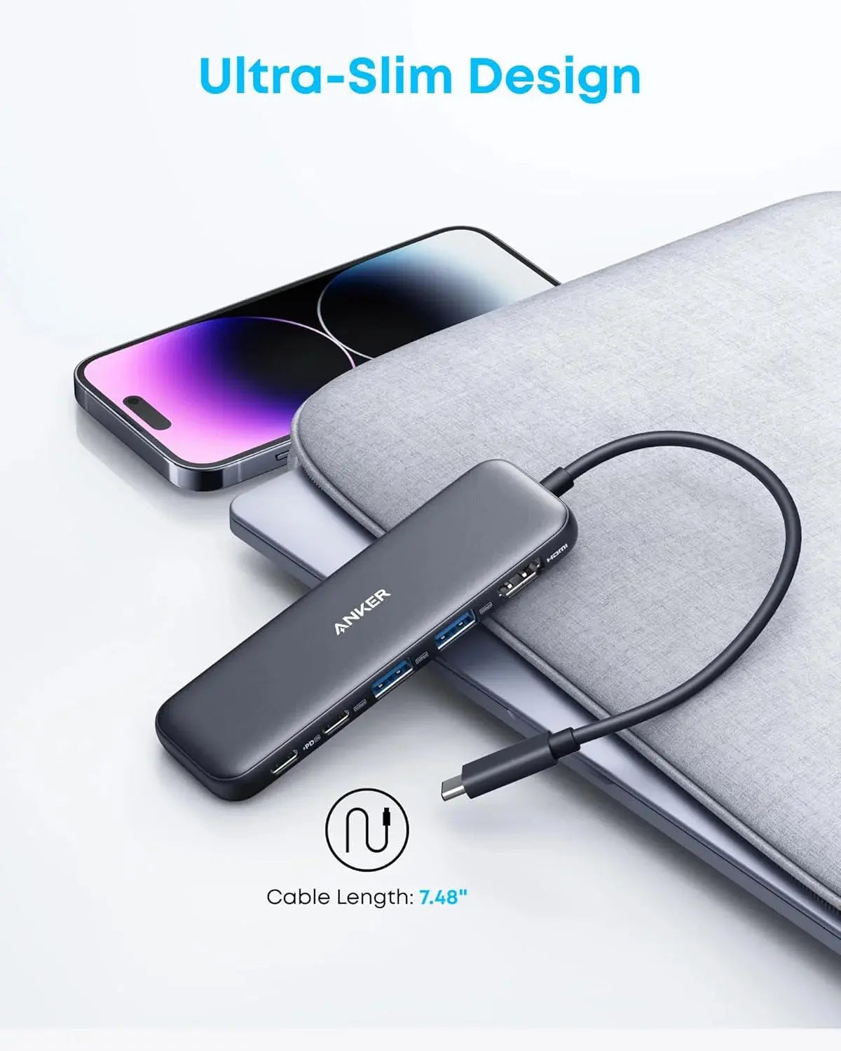 Anker PowerExpand+ 5-in-1 USB-C Hub with 4K HDMI & 100W PD Anker 