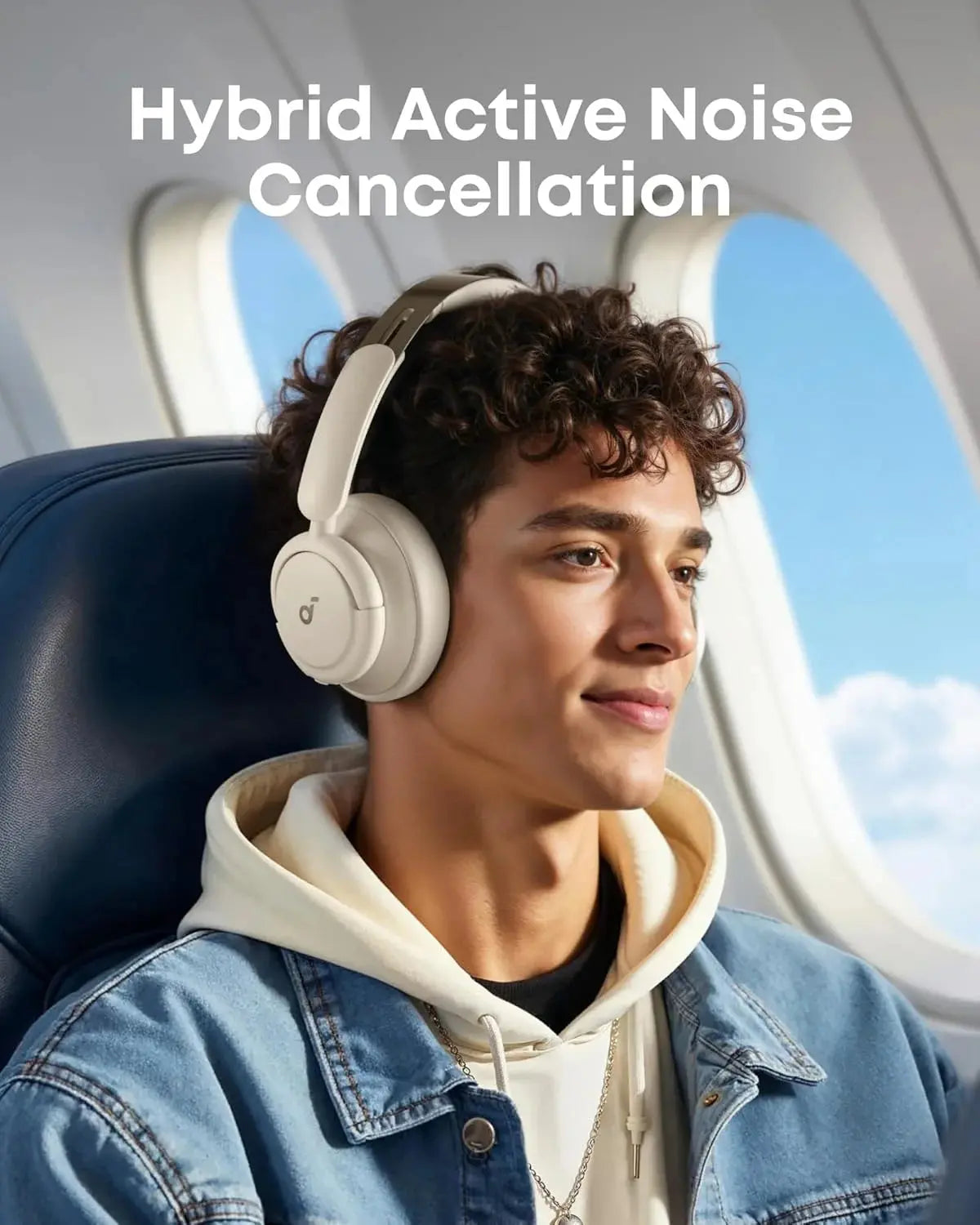 Anker SoundCore H30i Wireless Headphones Cream with 70H Playtime in Doha Qatar