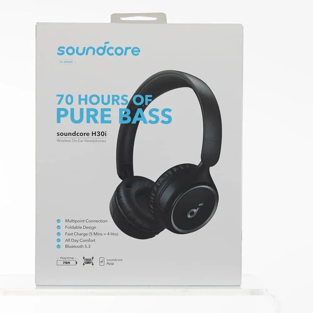 Anker SoundCore H30i Wireless Headphones Black – Over Ear Bluetooth Headset Doha Qatar