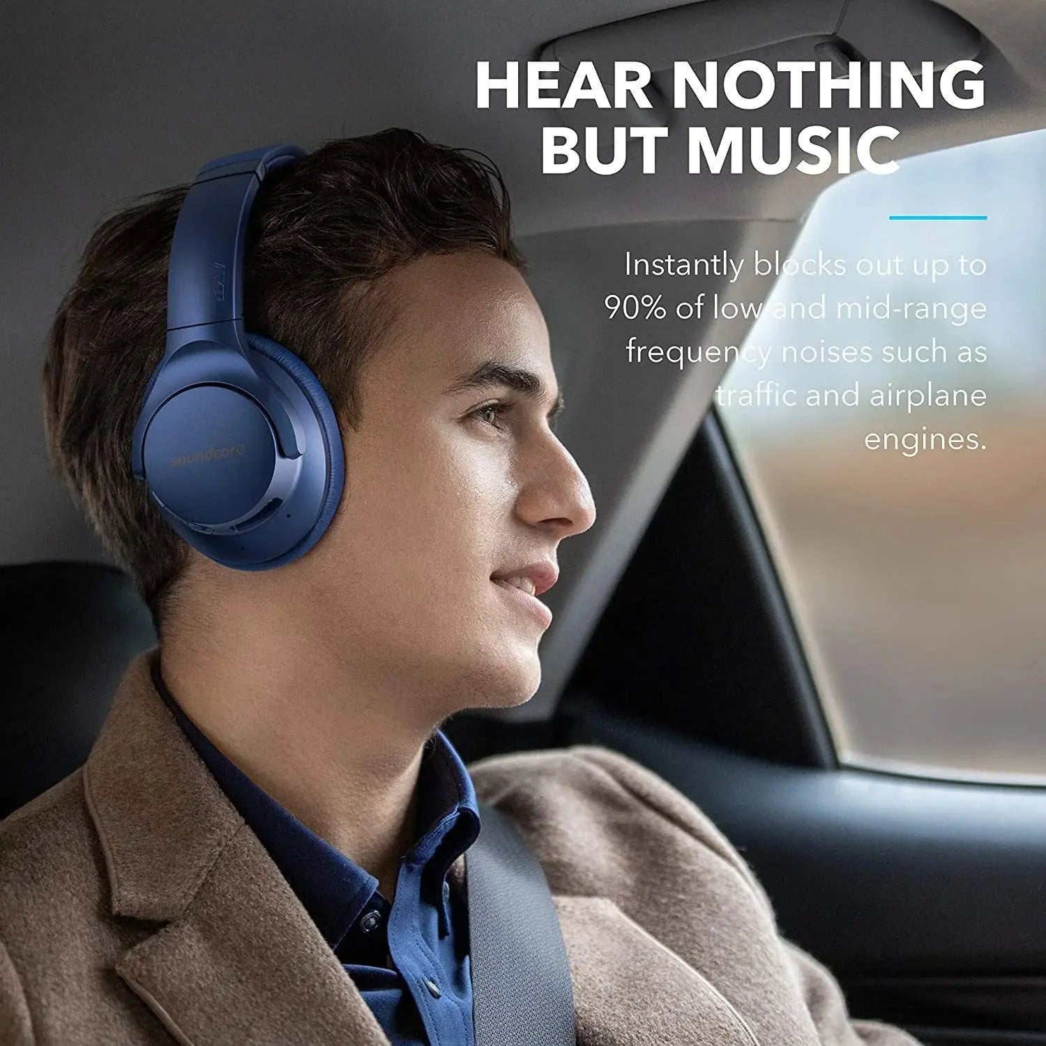Anker Soundcore Life Q20 Wireless Headphones Black with Hybrid ANC in Doha Qatar