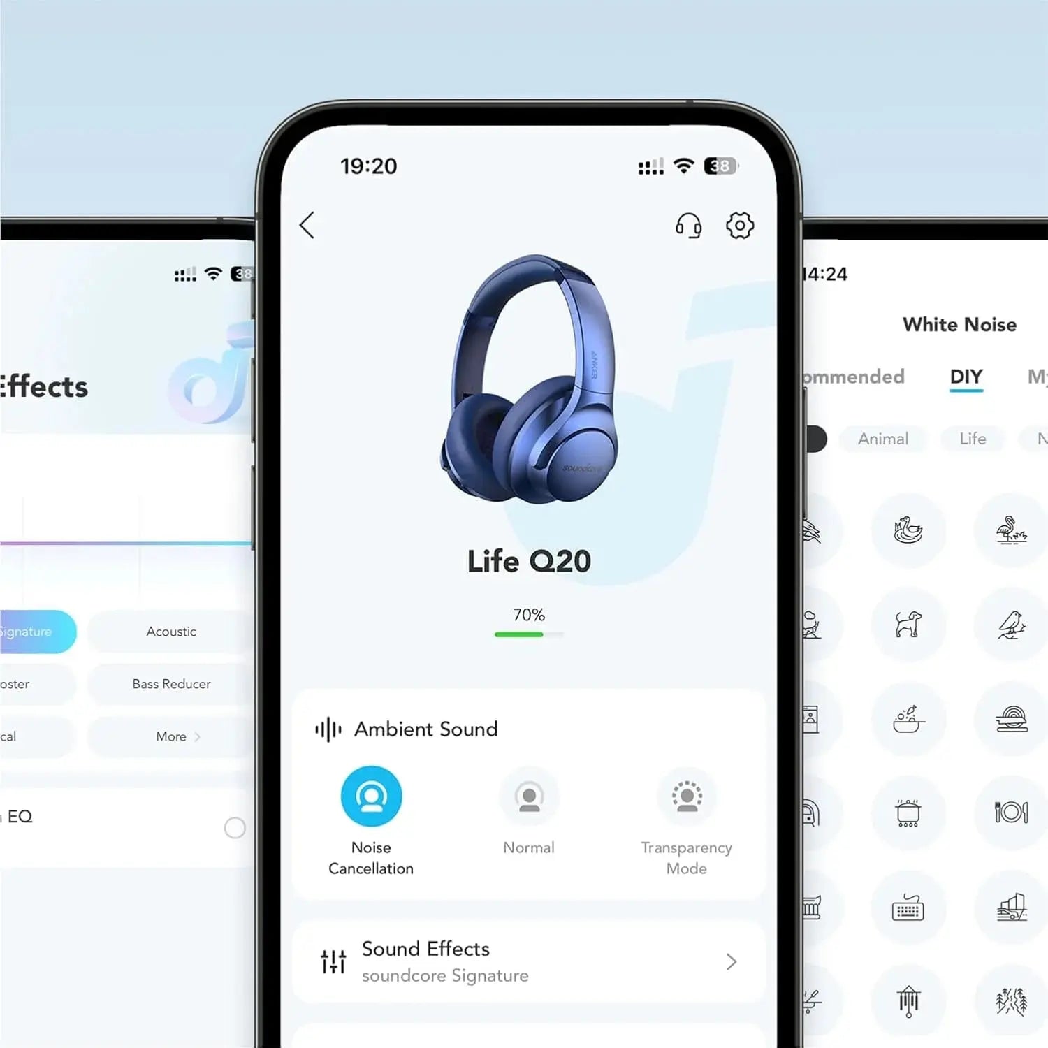 Anker Soundcore Life Q20 Wireless Headphones Black with Hybrid ANC in Doha Qatar