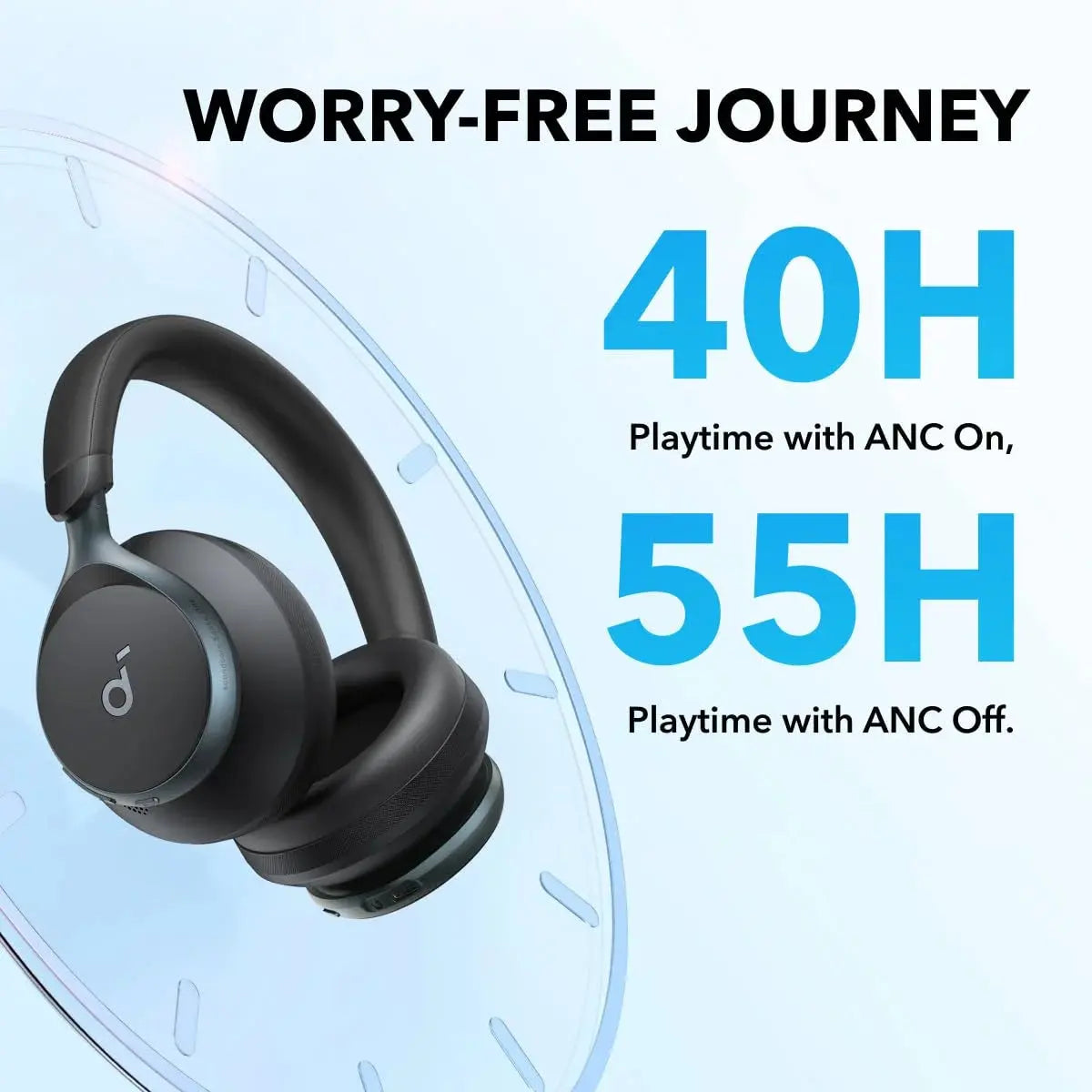 Anker Soundcore Life Q35 Wireless ANC Headphones Blue – Hi-Res Audio, 40H Playtime – Doha Qatar