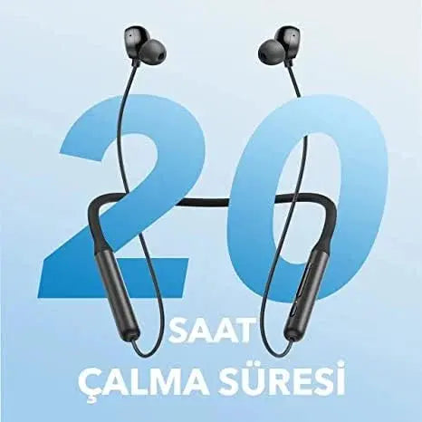 Anker Soundcore Life U2i Wireless Neckband Black – 22H Playtime, Bluetooth 5.3, IPX7 – Doha Qatar