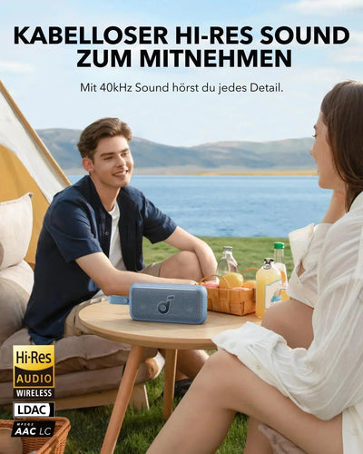 Anker Soundcore Motion 300 Bluetooth Speaker Blue 30W Portable Waterproof in Doha Qatar