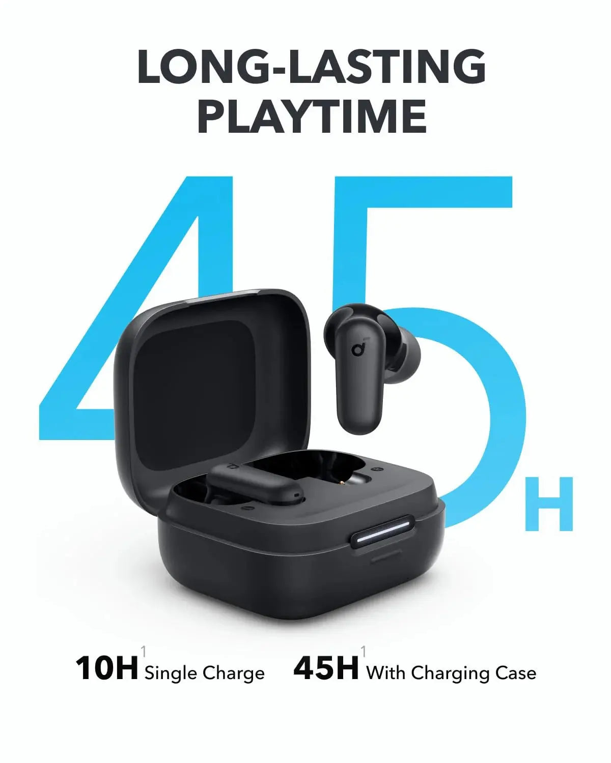 Anker Soundcore R50i NC Wireless Earbuds 42dB Noise Cancelling 45H Battery Black in Doha Qatar