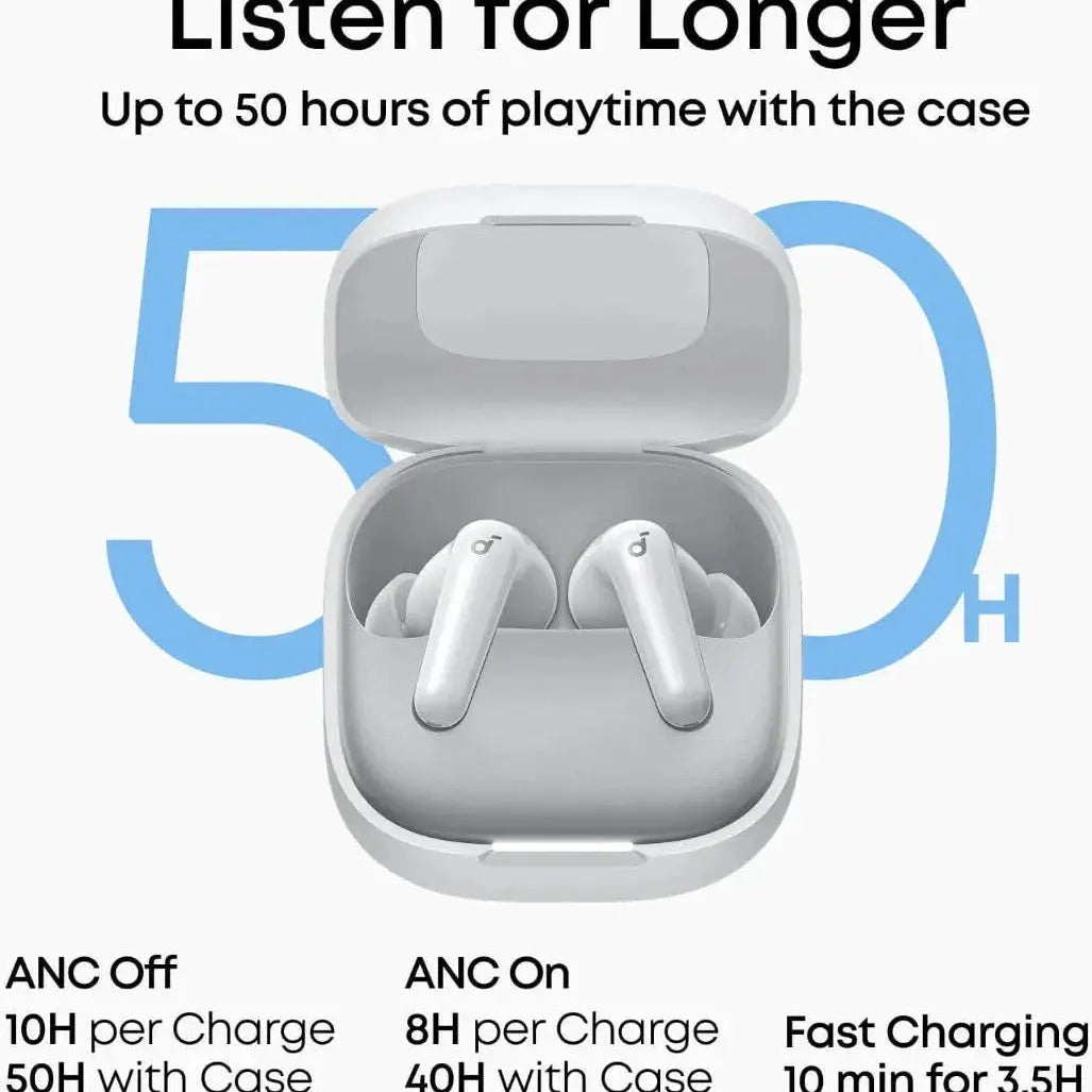 Anker Soundcore R60i NC Noise Cancelling Wireless Earbuds – White Scrollcart Qatar 