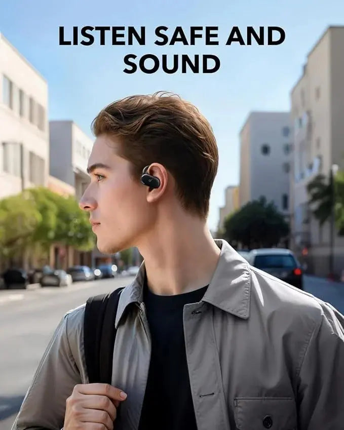 Anker Soundcore V20i Open-Ear Bluetooth Earbuds Black Doha Qatar
