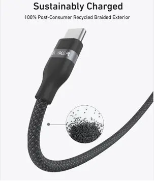 Anker USB-C to USB-C 240W Fast Charging Cable A82E2H12 6ft Black Doha Qatar