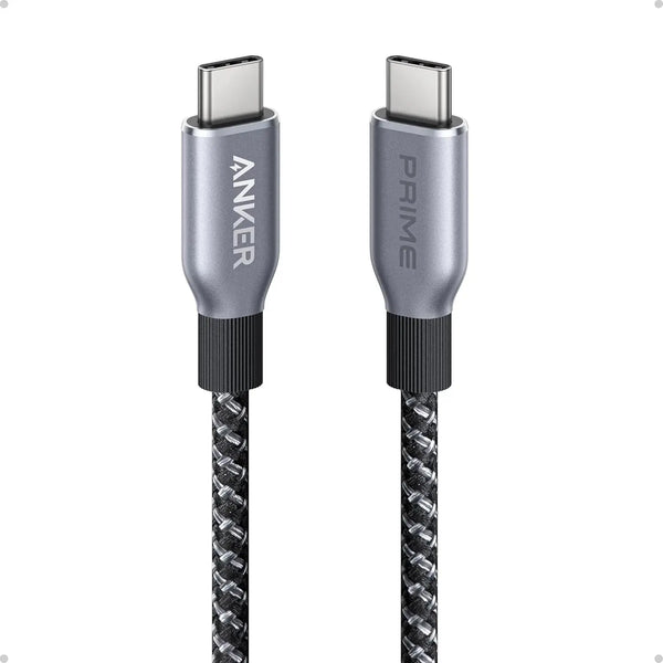Anker USB-C to USB-C 240W Upcycled-Braided Cable 6ft Grey Fast Charging Doha Qatar