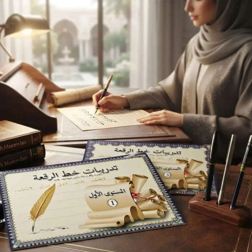 Arabic Calligraphy Improvement Set – Ruq'ah Script, 3 Levels Scrollcart Qatar 