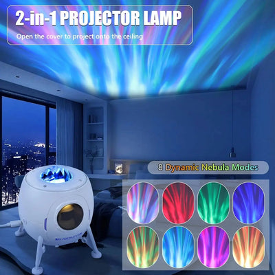 Astronaut Galaxy Star Projector Night Light with Speaker & Remote Scrollcart Qatar 