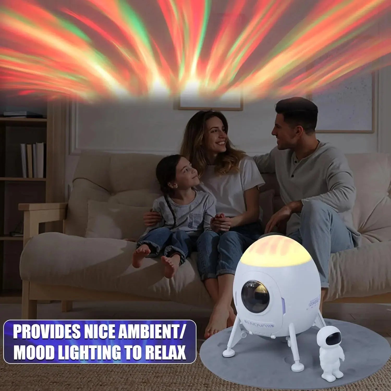 Astronaut Galaxy Star Projector Night Light with Speaker & Remote Scrollcart Qatar 