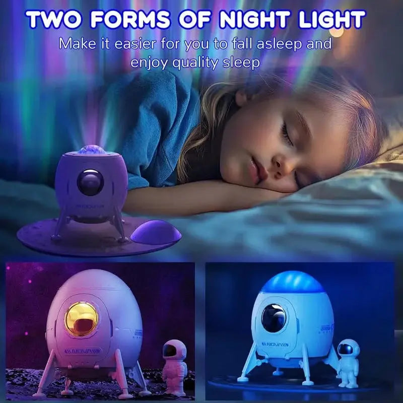 Astronaut Galaxy Star Projector Night Light with Speaker & Remote Scrollcart Qatar 