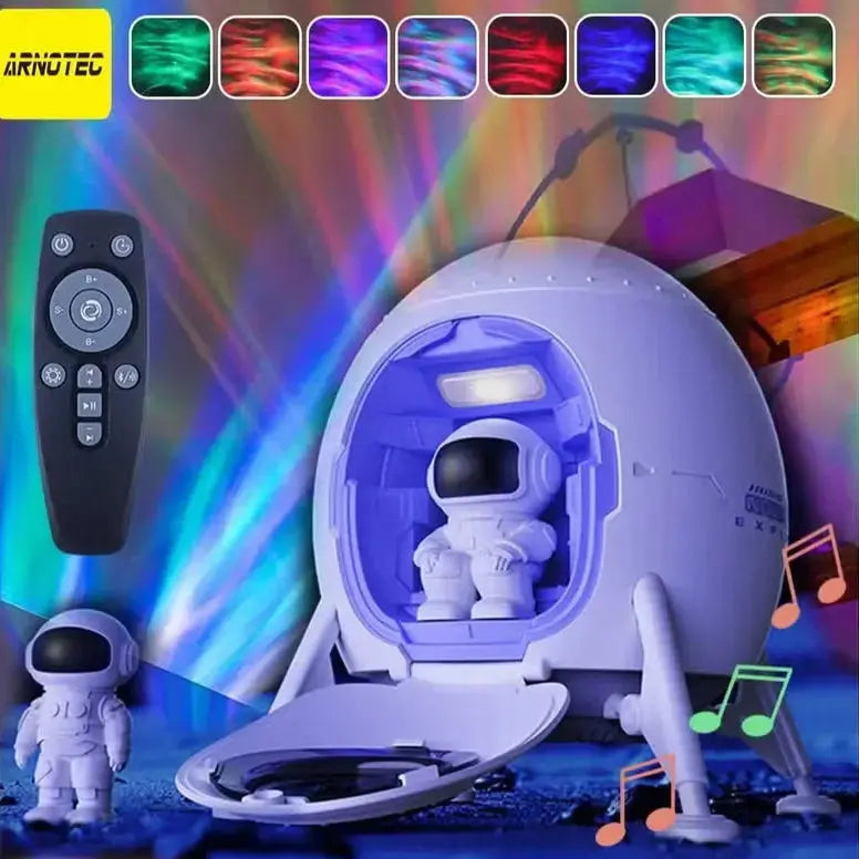 Astronaut Galaxy Star Projector Night Light with Speaker & Remote Scrollcart Qatar 