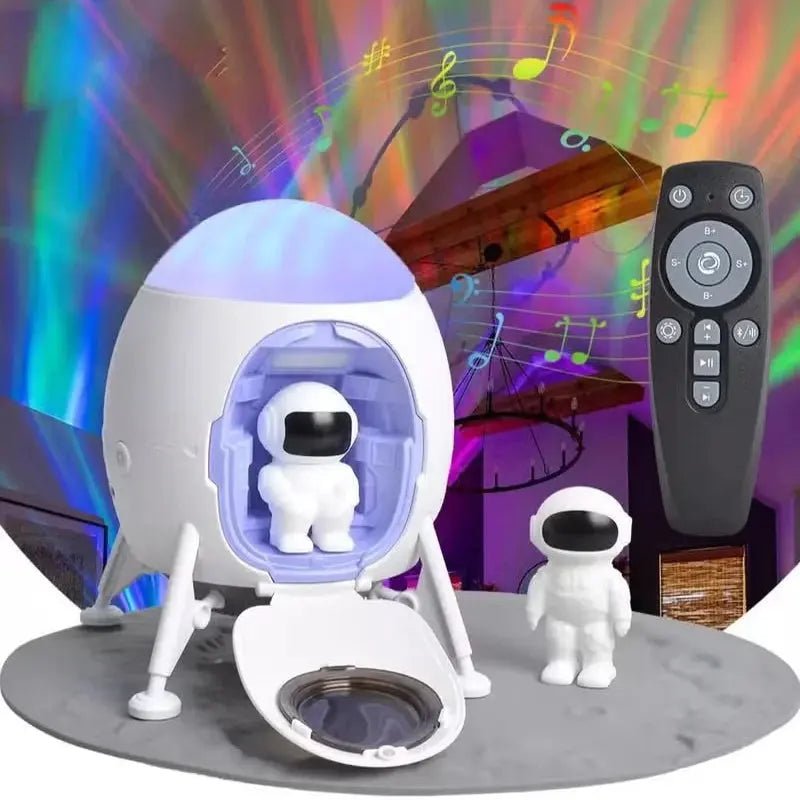 Astronaut Galaxy Star Projector Night Light with Speaker & Remote Scrollcart Qatar 
