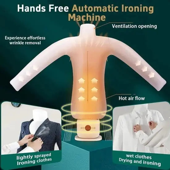 Automatic Hot Air Garment Dryer & Iron 1000W – Quick Wrinkle Remover for Shirts and Pants Scrollcart Qatar 