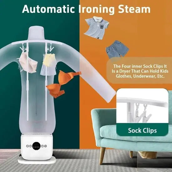 Automatic Hot Air Garment Dryer & Iron 1000W – Quick Wrinkle Remover for Shirts and Pants Scrollcart Qatar 