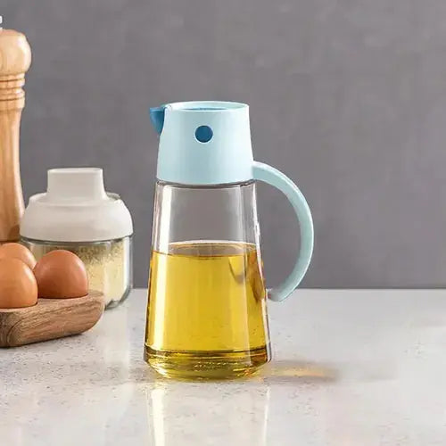 Automatic Opening & Closing Glass Oil Dispenser -650ml Scrollcart Qatar 