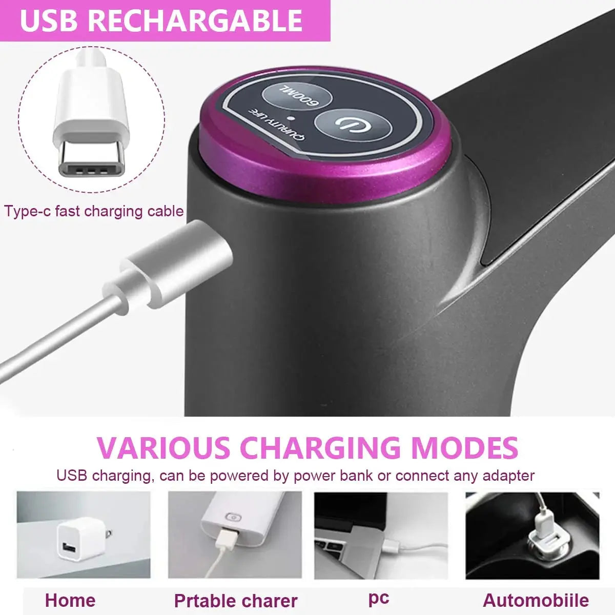 Automatic Water Dispenser Pump -USB Rechargeable Doha Qatar