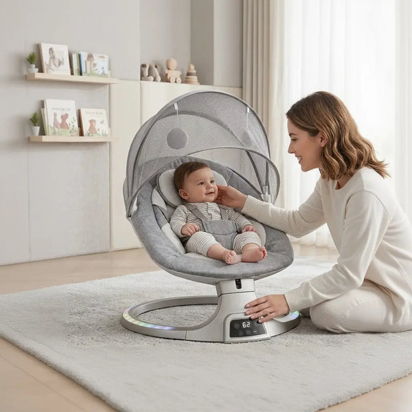 Baby Electric Rocking Bed with Bluetooth Music Qatar
