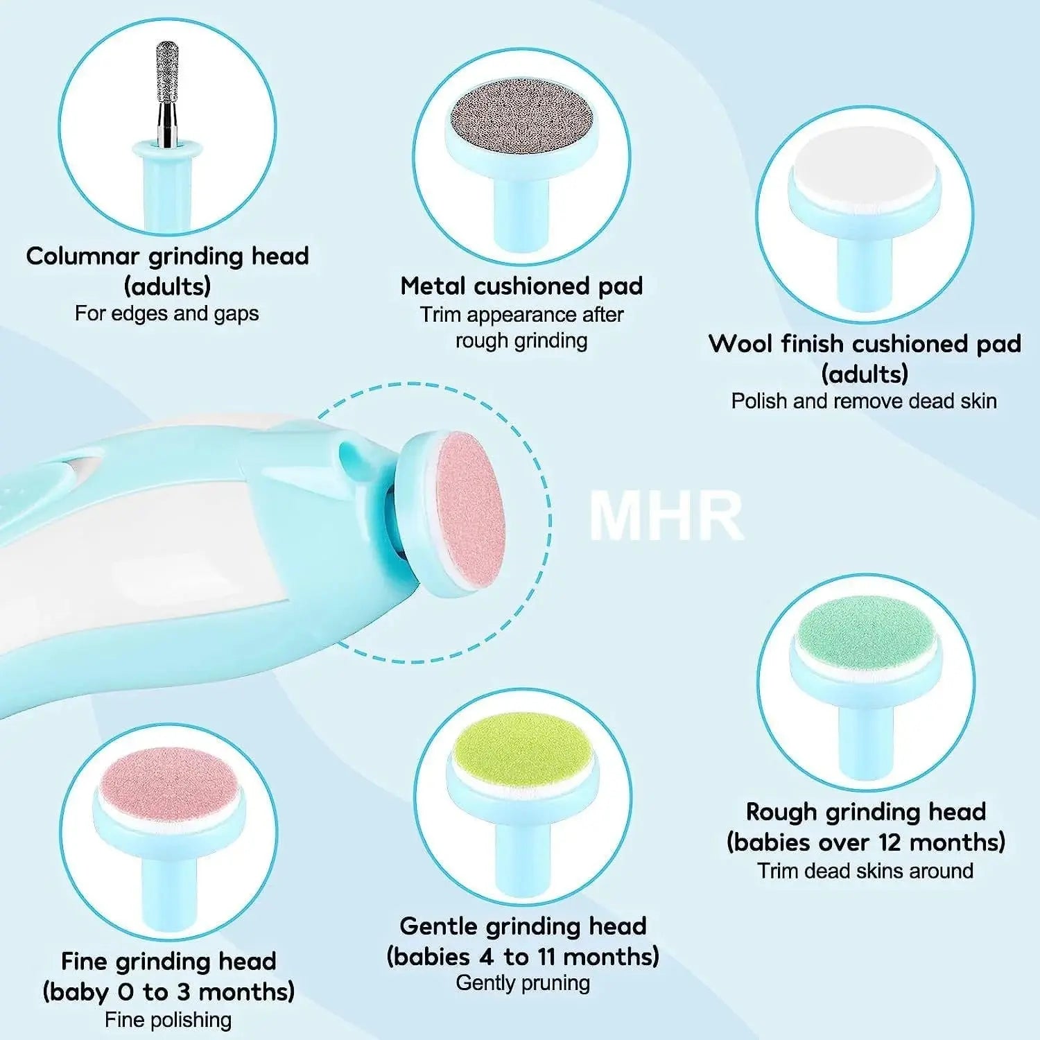 Baby Nail Trimmer Electric Newborn Safe Nail Cutter Qatar