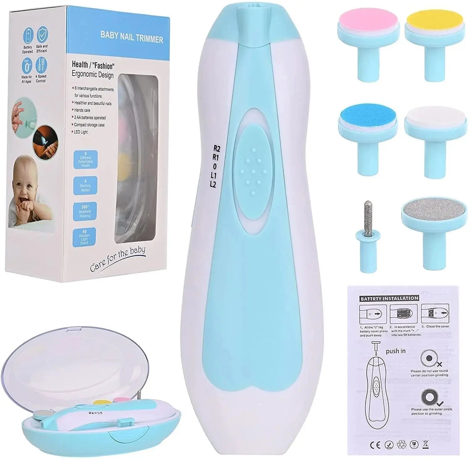 Baby Nail Trimmer Electric Newborn Safe Nail Cutter Qatar