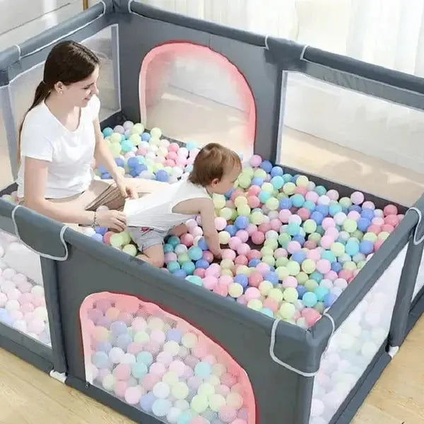 Baby Playpen – Anti-Slip Infant Play Yard Fence Scrollcart Qatar 