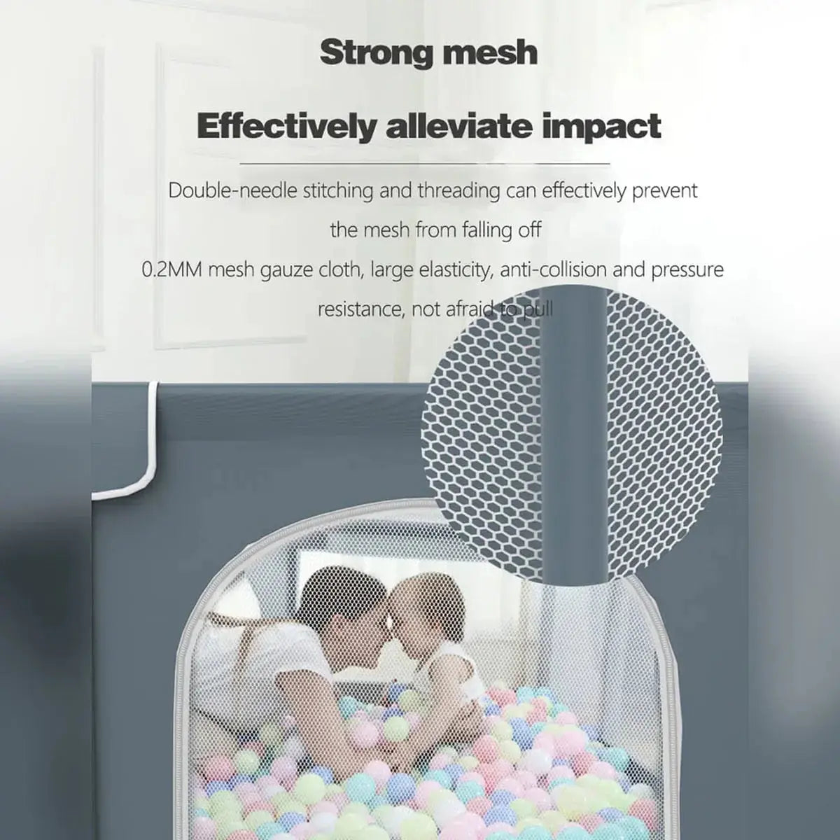 Baby Playpen – Anti-Slip Infant Play Yard Fence Scrollcart Qatar 