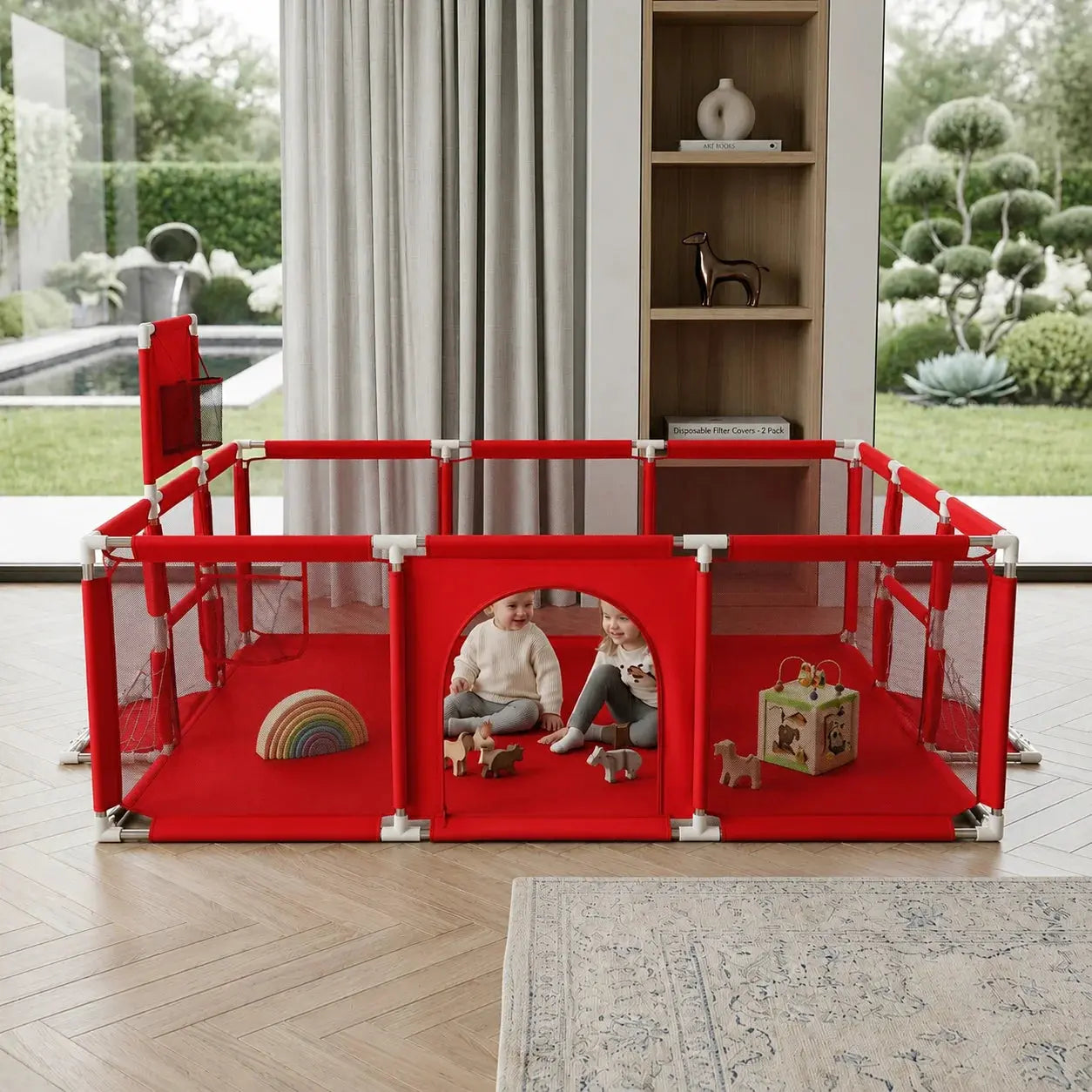 Baby Playpen 120×120 Foldable Kids Play Yard Doha Qatar