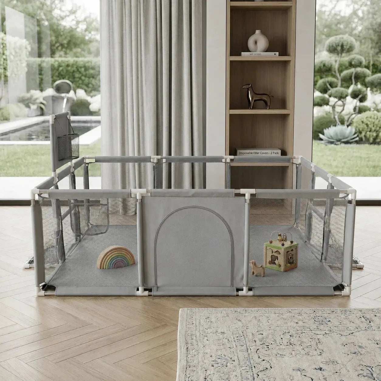 Baby Playpen 120×120 Foldable Kids Play Yard Doha Qatar