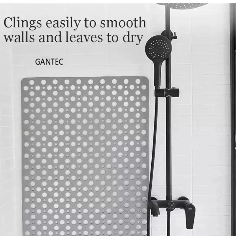 Bathroom Non-slip mat  - Clings easily to smooth walls and leaves to dry