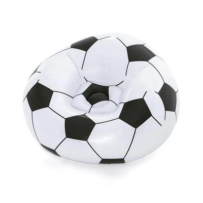 Bestway Inflatable Soccer Ball Chair – White & Black Scrollcart Qatar 