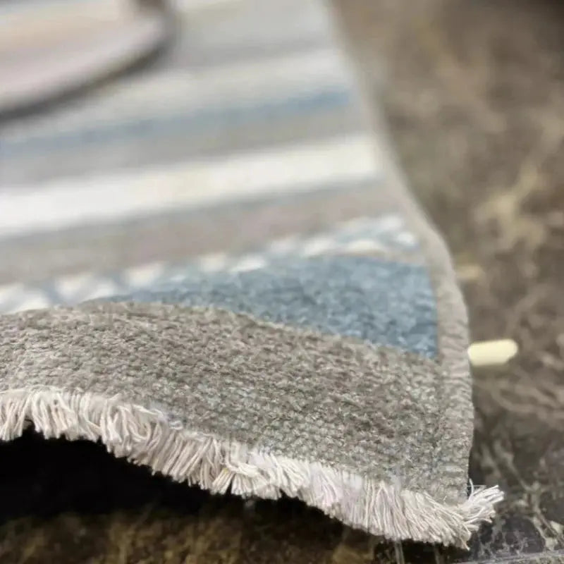 Blue Shade - Living Area Rug | Thread Thickness