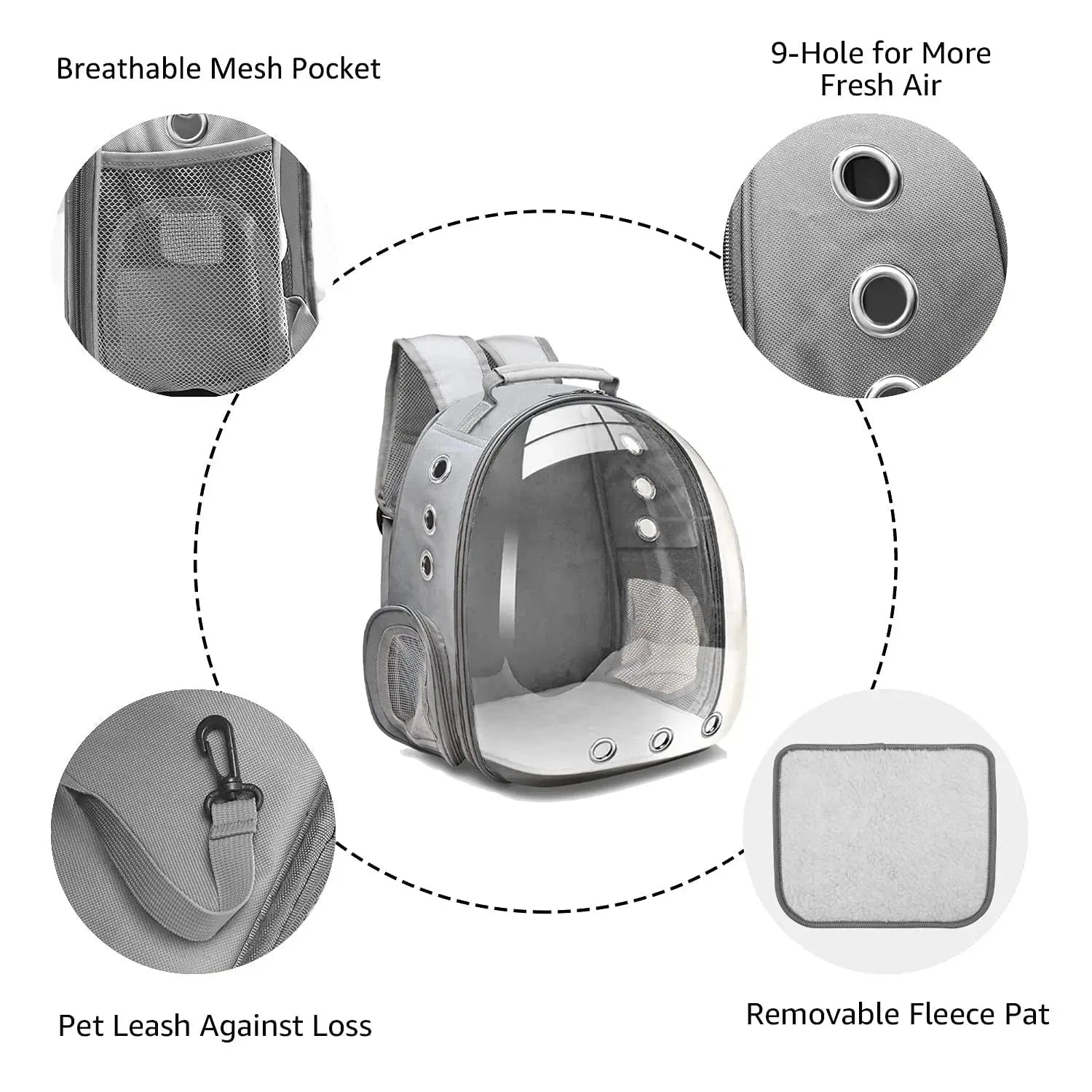 Breathable Pet Space Capsule Carrier Backpack Doha Qatar