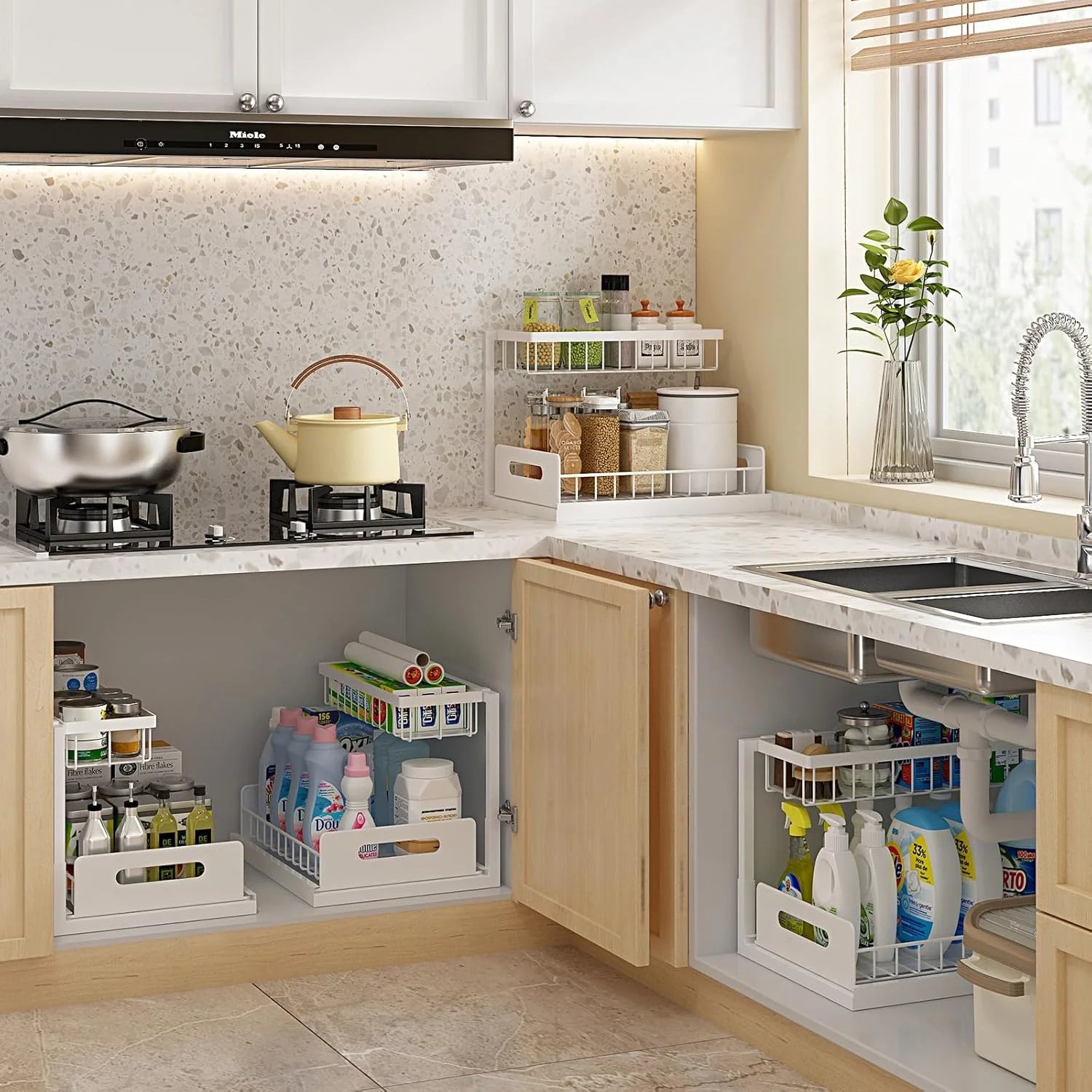 Buy 2-Tier Multipurpose Kitchen & Cosmetic Desktop Qatar