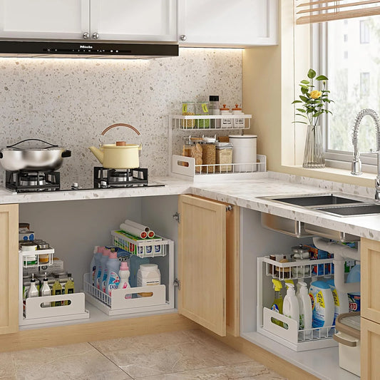 Buy 2-Tier Multipurpose Kitchen & Cosmetic Desktop Qatar