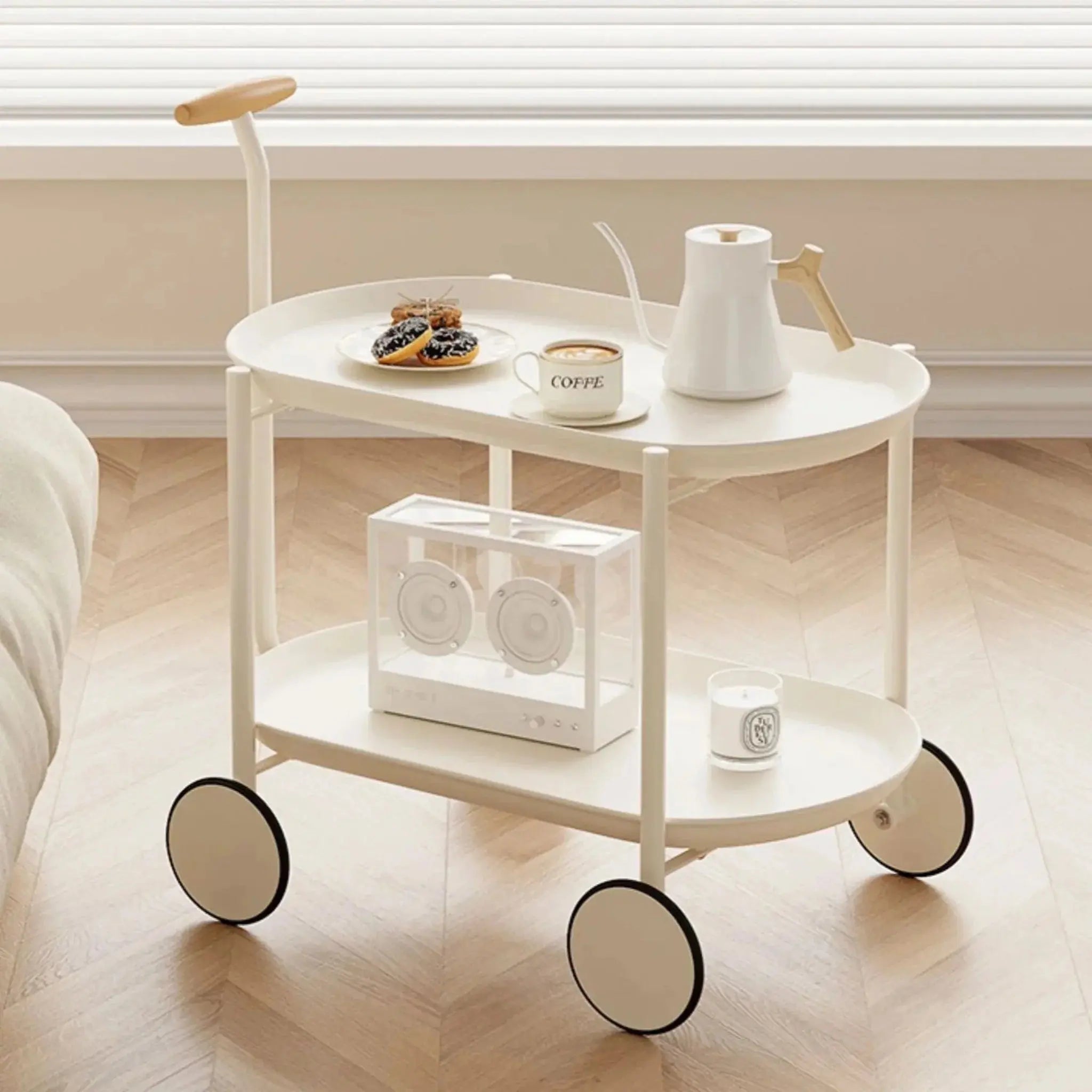 Buy 2-Tier Tea & Coffee Serving Cart Table in Qatar!