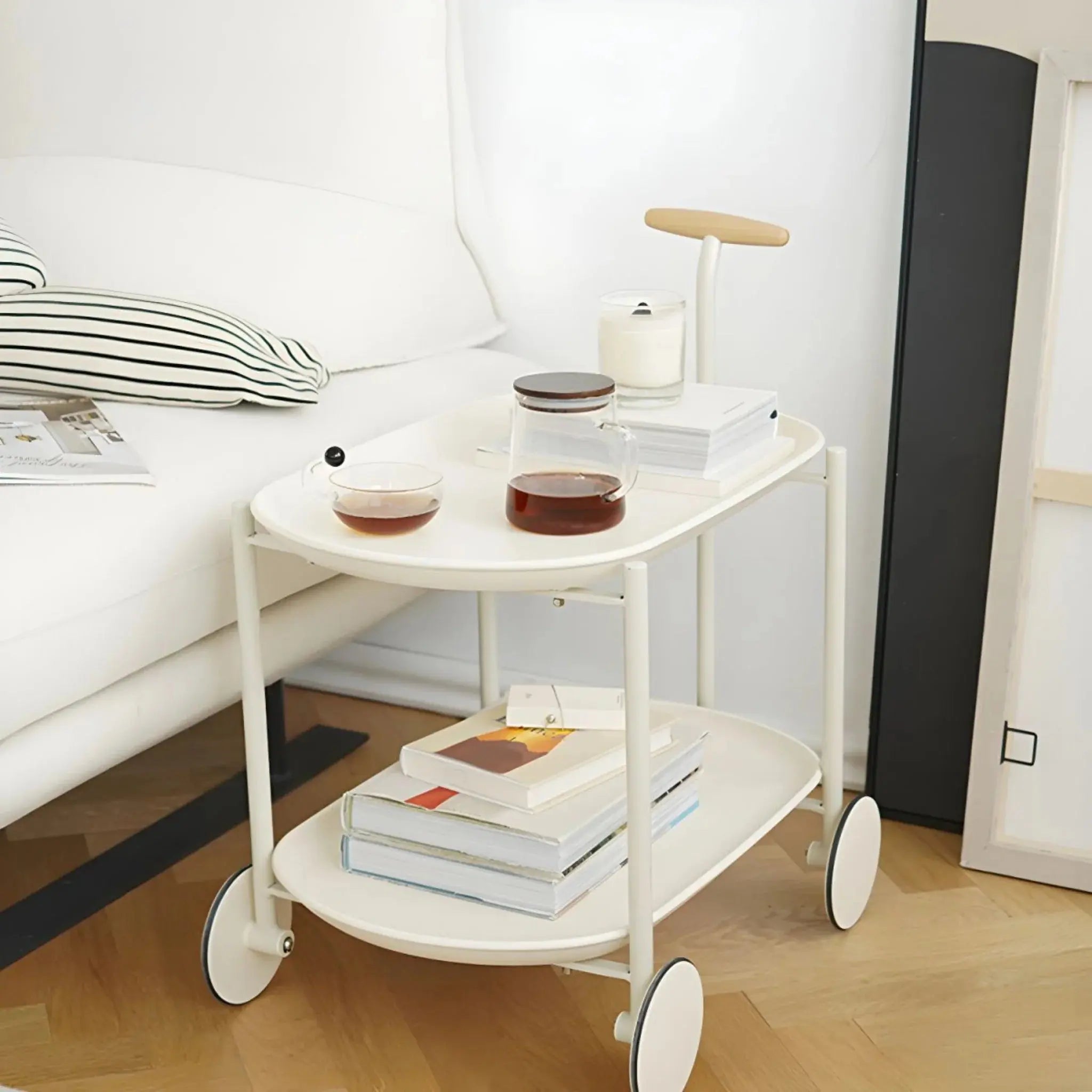Buy 2-Tier Tea & Coffee Serving Cart Table in Qatar! 