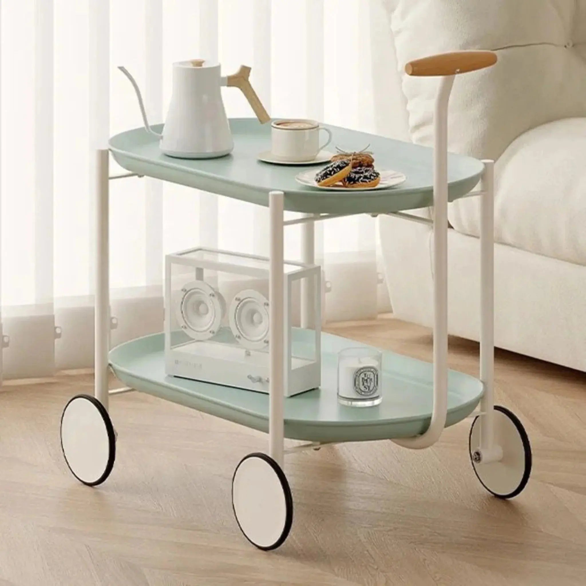 Buy 2-Tier Tea & Coffee Serving Cart Table in Qatar!