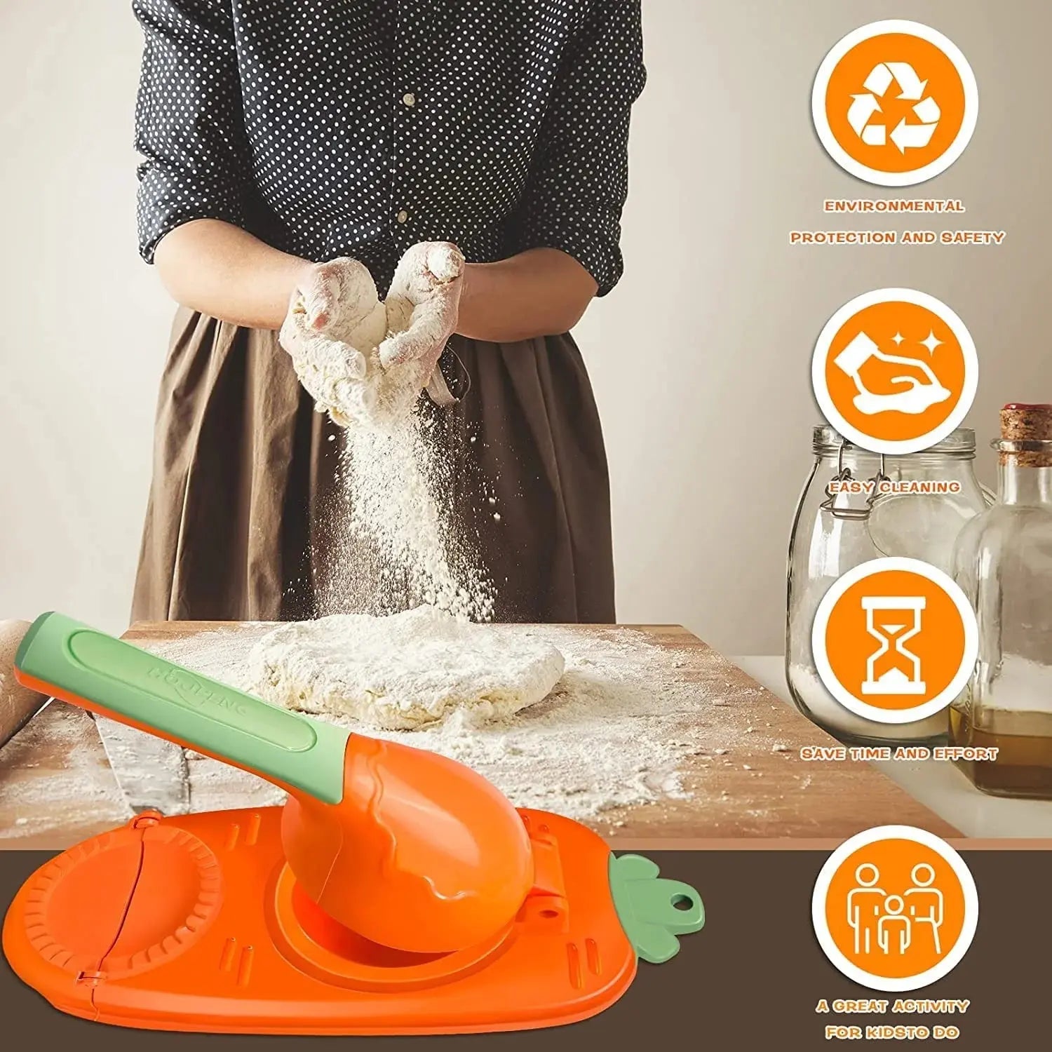 Buy 2-in-1 Dumpling Maker – Kitchen Snack Mold Qatar