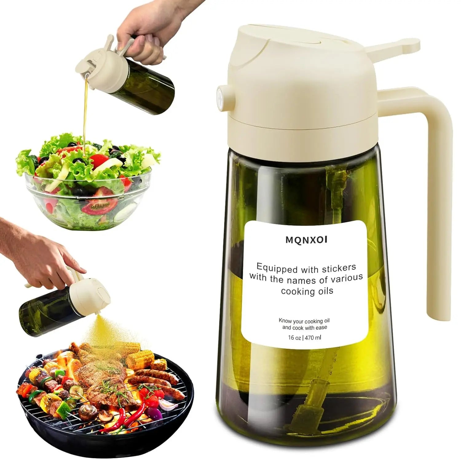 Buy 2-in-1 Oil Sprayer & Dispenser Online in Qatar!