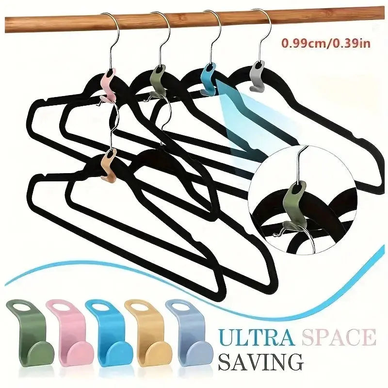 Buy 20 Pcs Plastic Clothes Hanger Connector Hooks Qatar 