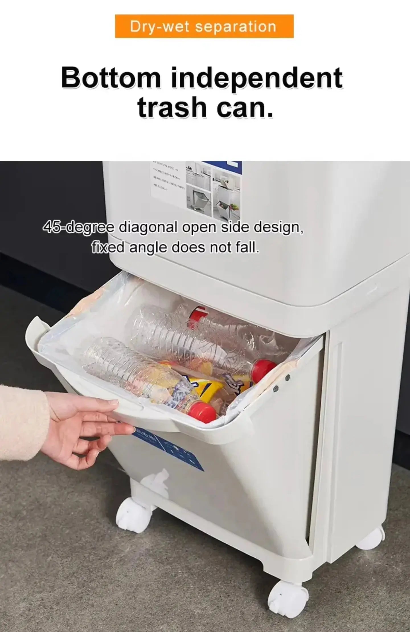 Buy 38L Large Garbage Kitchen Trash Can Price Qatar