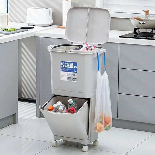 Buy 38L Large Garbage Kitchen Trash Can Price Qatar