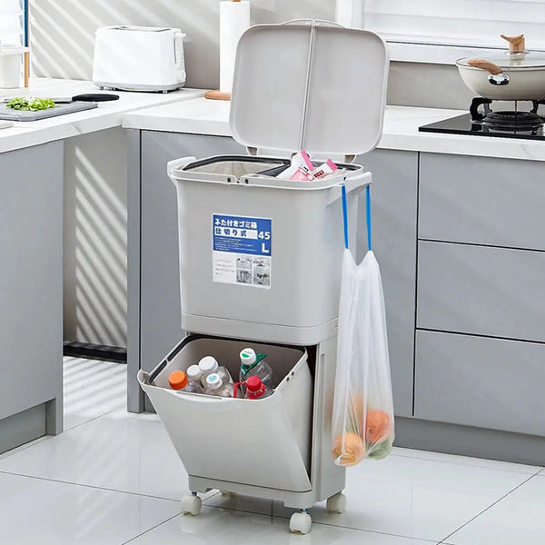 Buy 38L Large Garbage Kitchen Trash Can Price Qatar