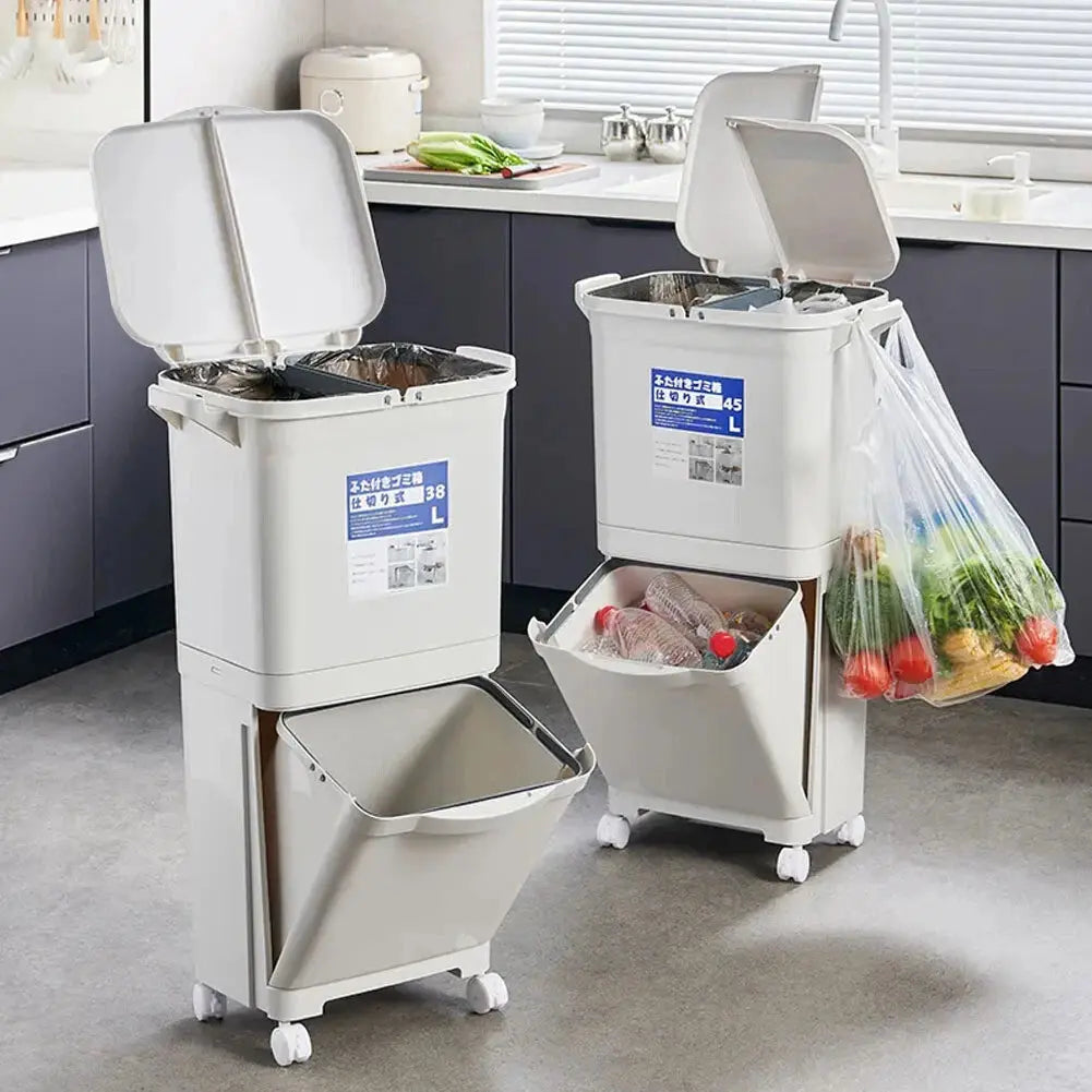 Buy 38L Large Garbage Kitchen Trash Can Price Qatar