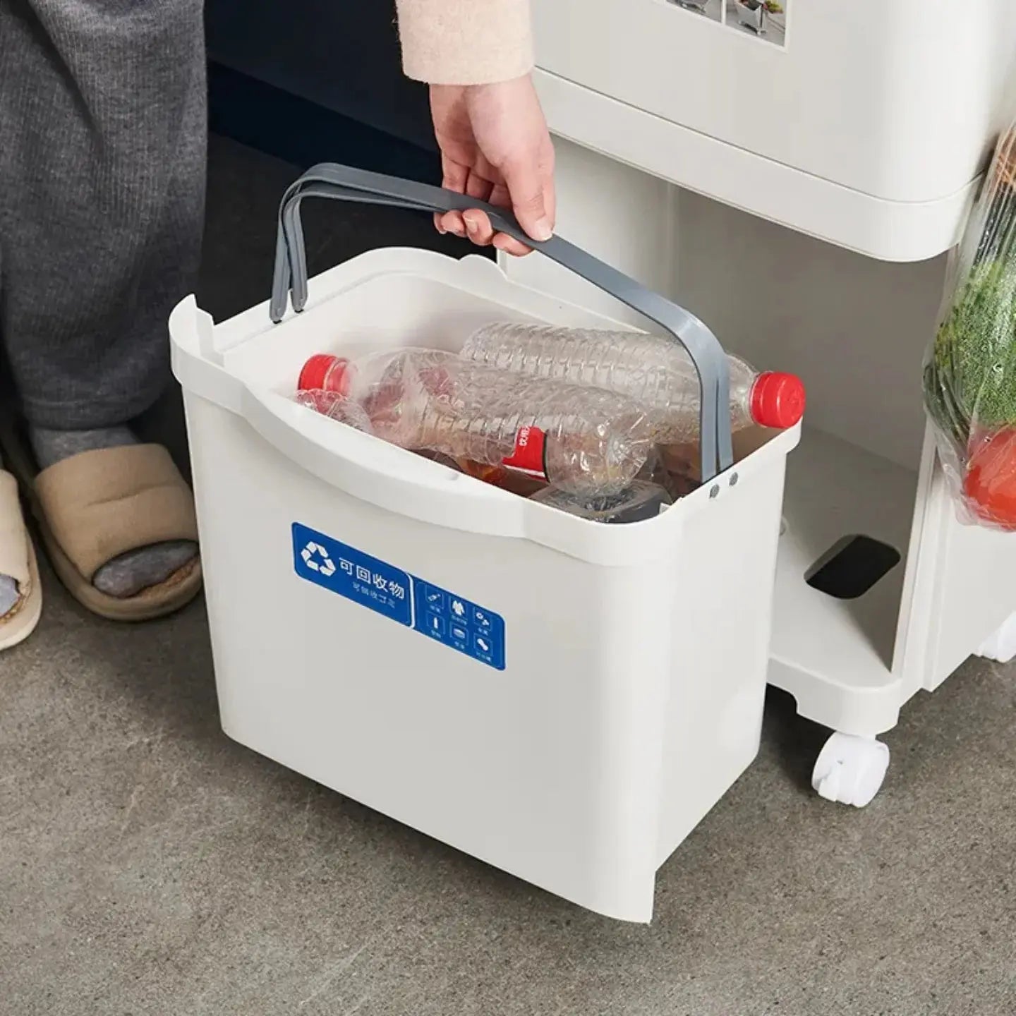 Buy 38L Large Garbage Kitchen Trash Can Price Qatar