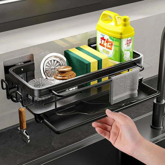 Buy 4-in-1 Kitchen Sink Caddy Qatar - Wall Sponge Holder