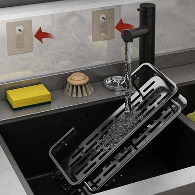 Buy 4-in-1 Kitchen Sink Caddy Qatar - Wall Sponge Holder