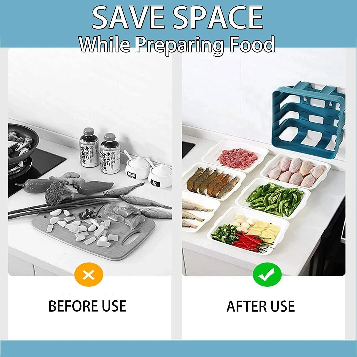 Buy 6-Layer Wall-Mounted Kitchen Rack Price Online Qatar!